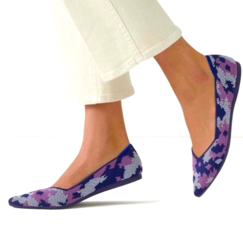 Rothy’s Violet Botanicamo Pointy Toed Shoes